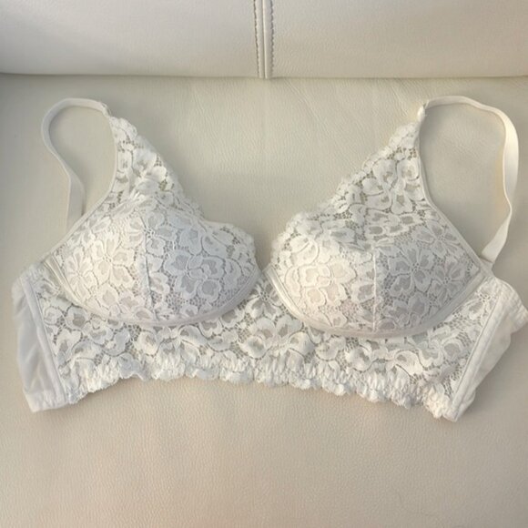 Maidenform Longline Wireless Convertible Lace Bralette 34D - Picture 2 of 5